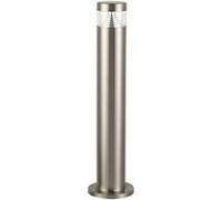TechBrey Balise LED Extérieur 5W en Saillie sur Pied 50cm Acier Inoxydable Inti Inox 3000K Blanc chaud Argent G