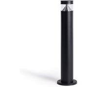 TechBrey Balise LED Extérieur 5W en Saillie sur Pied 50cm Acier Inoxydable Inti Inox Noire 3000K Blanc chaud Noir G