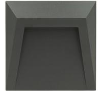 TechBrey Balise LED Extérieure 1.5W en Saillie au Mur Clover 3000K Blanc chaud Anthracite G