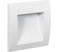 Ledkia Balise LED Extérieure 4W Encastrable Carrée Blanche en Aluminium 2700K Blanc chaud