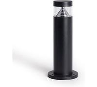 TechBrey Balise LED Extérieure 5W en Saillie sur Pied 30cm Acier Inoxydable Inti Inox Noire 4000K Blanc neutre Noir G