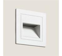 TechBrey Balise Murale Extérieure LED 3W Encastrable Aluminium Carrée Olite II 4000K Blanc Blanc neutre Blanc
