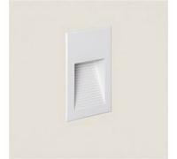 Ledkia Balise Murale Extérieure LED 5W Encastrable Aluminium Olite 4000K Blanc Blanc