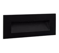 TechBrey Balise Murale Extérieure LED 7W Encastrable Rectangulaire Aluminium Noir Groult 4000K Blanc neutre Noir G