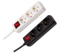Ledkia Multiprise 3 prises Schuko - Blanc