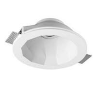 Colerette Downlight Intégration Plâtre/Pladur Dodeca Pour Ampoule Led Gu10 / Gu5.3 Coupe Ø253 Mm Ugr17 Blanc