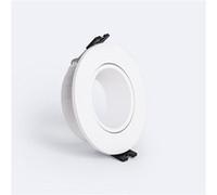 TechBrey Collerette Downlight Conique Faible UGR pour Ampoule LED GU10/GU5.3 Coupe Ø 75mm Blanc Blanc