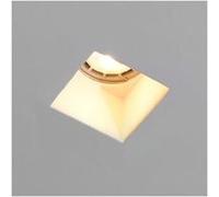 TechBrey Collerette Downlight Intégration Plâtre/Pladur Carrée pour Ampoule LED GU10/GU5.3 Coupe 83x83 mm UGR17 Blanc Blanc G