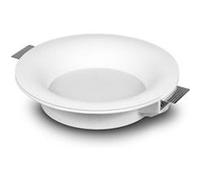 Collerette Downlight Intégration Plâtre/Pladur Ronde 18w Coupe Ø333 Mm Ugr17 2700k Blanc Chaud