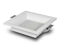 Collerette Downlight Led Intégration Plâtre/Pladur Carrée 18w Coupe 333x333 Mm Ugr17 2700k Blanc Chaud