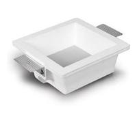 Collerette Downlight Led Intégration Plâtre/Pladur Carrée 9w Coupe 183x183 Mm Ugr17 2700k Blanc Chaud