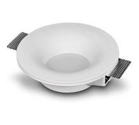 Collerette Downlight Led Intégration Plâtre/Pladur Ronde 9w Coupe Ø223 Mm Ugr17 2700k Blanc Chaud
