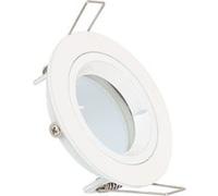 LEDKIA LIGHTING Collerette Downlight Ronde Blanche pour Ampoule LED GU10/GU5.3 Coupe Ø 65mm Blanc