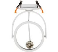 LEDKIA LIGHTING Collerette Downlight Ronde Orientable pour Ampoule LED GU10 AR111 Blanc GU10