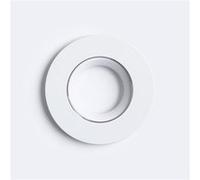 TechBrey Collerette Interchangeable pour Downlight LED Rond 4CCT Sélectionnable Dimmable IP65 Argenté Argenté