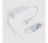 Contrôleur Pour Ruban Led Rgb 220v Wcob Silicone Flex Avec Télécommande Rf Blanc