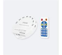 TechBrey Contrôleur Variateur pour 8 Rubans LED RGBIC Digital SPI 5-24V DC avec Télécommande RF et APP RGBIC Blanc