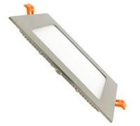 Ledkia Dalle LED 12W Carrée Extra-Plate Argentée