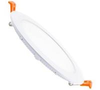 TechBrey Dalle LED 12W Ronde Extra-Plate Coupe Ø 155 mm 4000K Blanc neutre Blanc