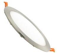 Ledkia Dalle LED ronde extra-plate pour plafond - Beige