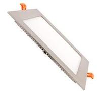 LEDKIA LIGHTING Dalle LED 18W Carrée Extra-Plate Coupe 205x205mm Argentée 6000K Blanc froid