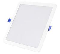 TechBrey Dalle LED 24W Carrée SOLID Coupe 210x210 mm 3000K Non Dimmable Blanc chaud Blanc