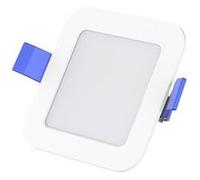 TechBrey Dalle LED 3W Carrée SOLID Coupe 80x80 mm 3000K Non Dimmable Blanc chaud Blanc