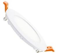 LEDKIA LIGHTING - Dalle LED Ronde Extra-Plate 6W | Encastrable Ø 110 mm | 426 lm | Remplace Halogène 35W | Angle 120º, Blanc Froid 5000K, Aluminium