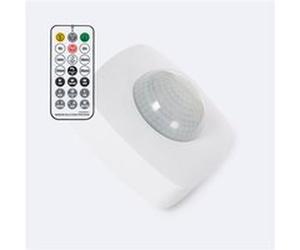 TechBrey Détecteur de Mouvement Haute Sensibilité PIR 360º IP65 avec Télécommande Blanc Blanc G