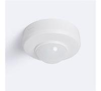TechBrey Détecteur de Mouvement PIR Crépusculaire 360º En Saillie/Encastré Extérieur IP54 Spécial Couloirs Noir Noir