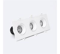 Ledkia Downlight Carré Inclinable LED 21W Dimmable Coupe 235x75 mm 2700K Blanc Blanc