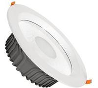LEDKIA LIGHTING Downlight LED 30W Rond COB Coupe Ø 200 mm 6000K Blanc froid