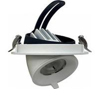 Downlight Led Circulaire Orientable 30w Avec Puce 36°, Cct, 120 Lm/W, Driver , Découpe Ø 120 Mm Sélectionnable (Chaud-Neutre-Froid)