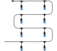 Kit Guirlande Waterproof 5.5m Noire + 8 Ampoules Led E27 G45 3w De Couleurs Blanc