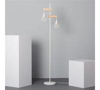 Lampadaire Bois et Aluminium Monah Blanc