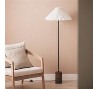 Ledkia Lampadaire Bois Leonessa Blanc cassé
