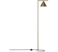 Ledkia Lampadaire Tinos marbre et métal - Or
