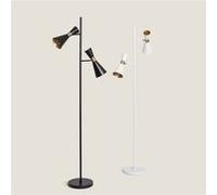 TechBrey Lampadaire Métal 2 Spots Jigger Blanc Blanc