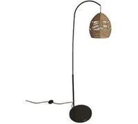 Lampadaire Métal et Papier Tressé Beyawo Naturel