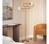 Lampadaire Métal Rowsley Doré