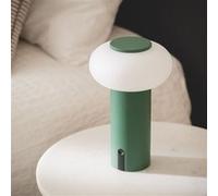 Lampe À Poser Led Portable Extérieur Métal Avec Batterie Rechargeable Katse Vert