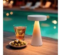 TechBrey Lampe à Poser LED Portable Extérieure Catinca Beige Beige