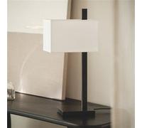 Ledkia Lampe à Poser Métal et Tissu avec Port USB et Interrupteur Tactile Malena Noir