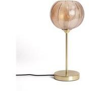 Lampe à Poser Métal et Verre Klimt Ambre