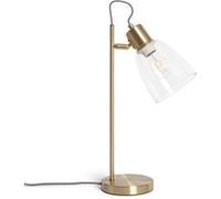TechBrey Lampe à Poser Métal et Verre Shirley Doré Doré G