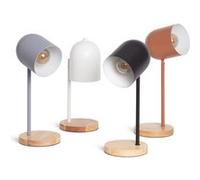 Ledkia Lampe à Poser Métal Kidonge Brun