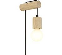 TechBrey Lampe Murale Bois Torse Naturel Naturel G