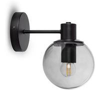 TechBrey Lampe Murale Extérieur en Métal et Verre Yanbu Noir Noir G
