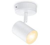 TechBrey Lampe Murale LED Dimmable CCT Sélectionnable Smart WiFi+Bluetooth 4.9W Un Spot WiZ Imageo Noir Noir G