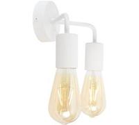 TechBrey Lampe Murale Métal 2 Spots Jayso Blanc Blanc G